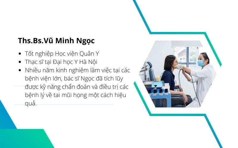 Bác sĩ tai mũi họng giỏi ở Hà Nội - Ths.BS. Vũ Minh Ngọc